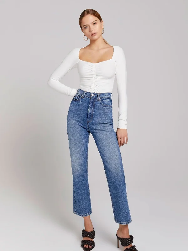 Cropped Ethan Jeans Fashionable Vintage Wash Jeans