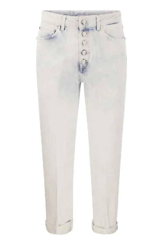 KOONS - Loose jeans with jewelled buttons Fashionable Button-Front Jeans