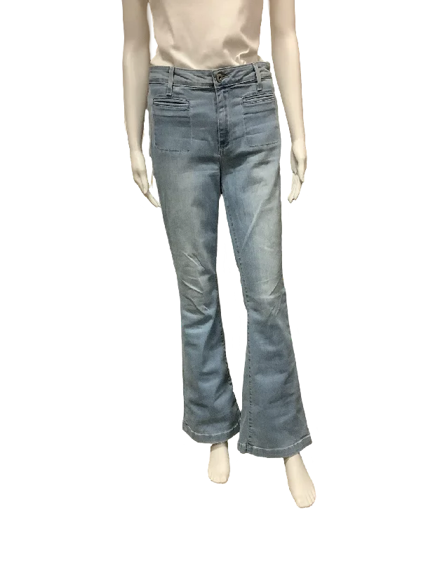 Paige Jeans Blue High Rise Bell Bottom Size: 8/29 Comfortable Boyfriend Jeans