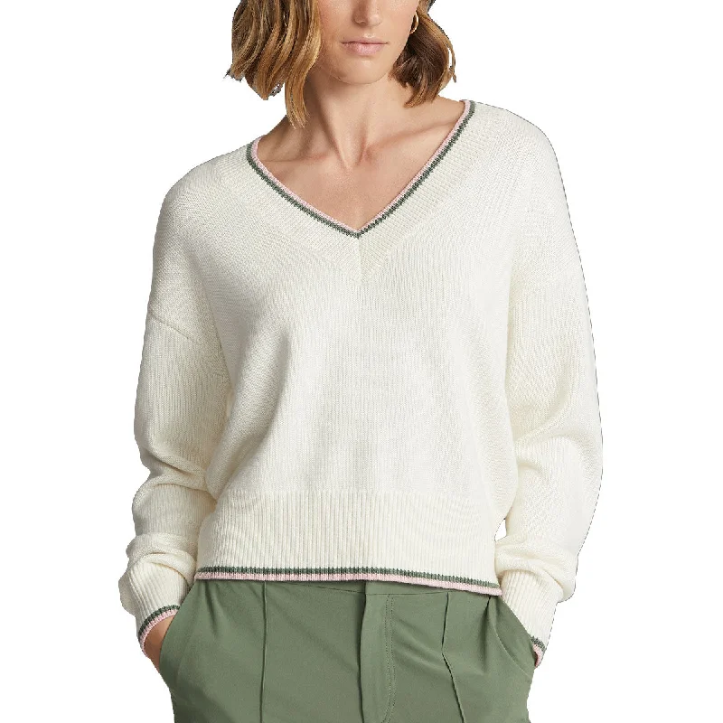 RLX Ralph Lauren Wool-Blended Cricket Cream Multi Womens Golf Sweater Turtle Neck Boat Neck Asymmetrical Neck