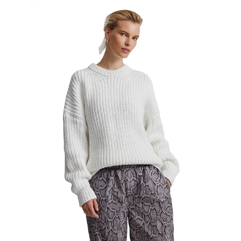 Varley Gracie Knit Womens Sweater Toggled Drawstring Belted