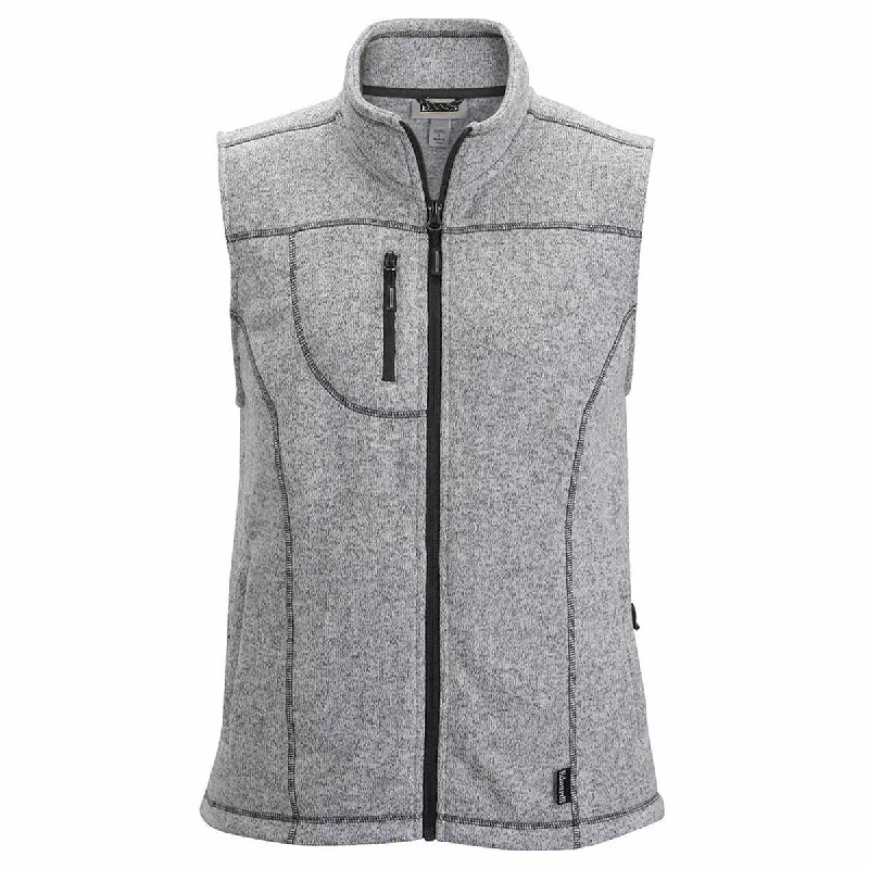 Edwards Women's Athletic Grey Sweater Knit Fleece Vest With Pockets Boxy Sweater Fitted Sweater A-Line