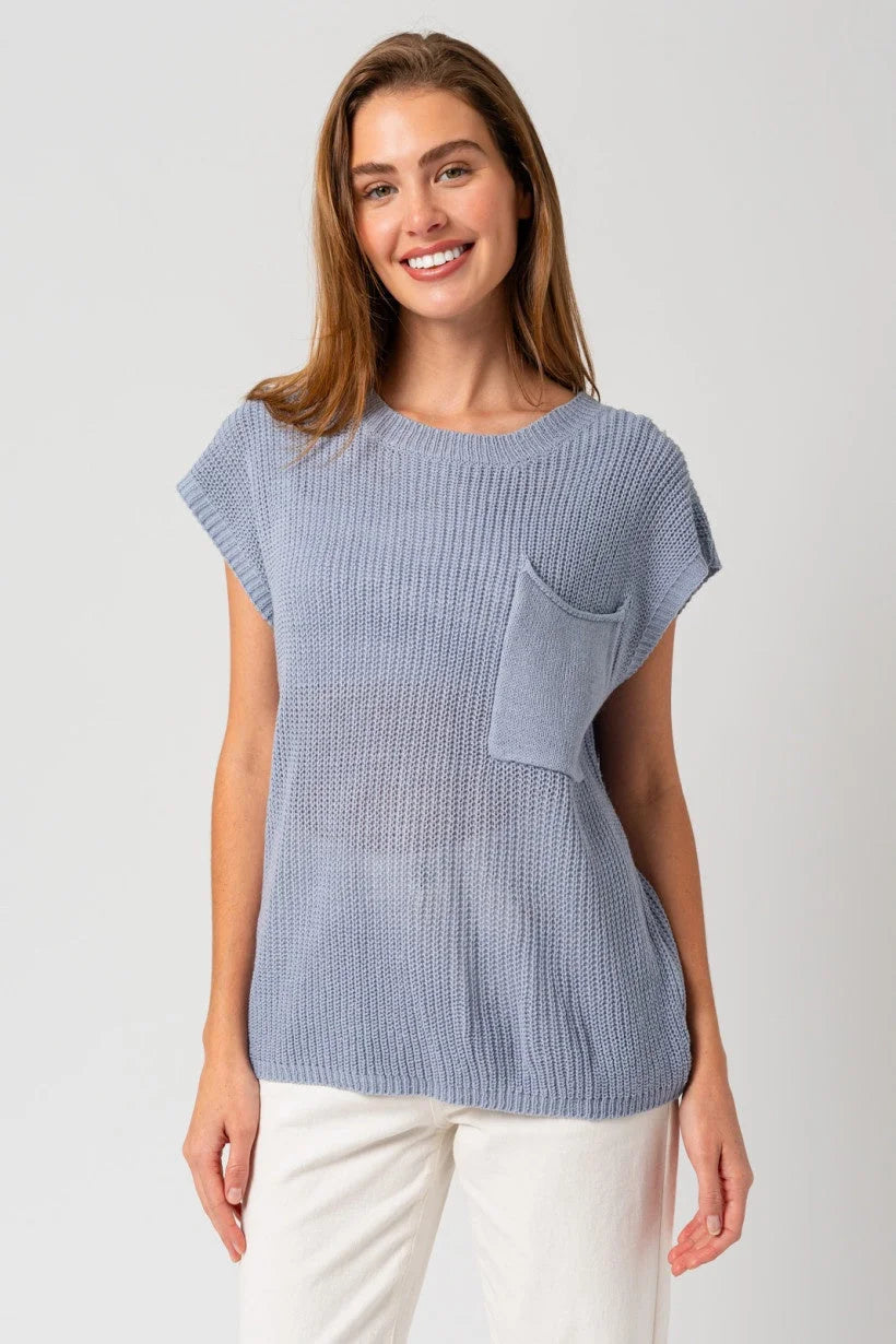 BOXY FRONT POUCH POCKET SWEATER TOP Fitted Loose Oversized